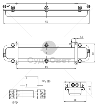 СК-401–1LED / СК-401–2LED