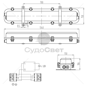 СК-401–1LED / СК-401–2LED